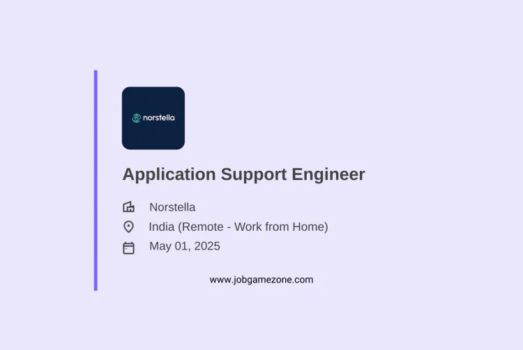 Application Support Engineer | Norstella | Remote India | SaaS & Cloud Tech Support Job