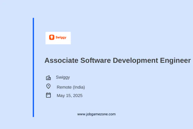 Associate Software Development Engineer (Android) – Work From Home Jobs 2025 | Swiggy Careers