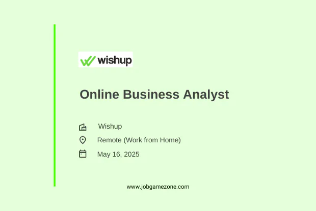 Wishup is Hiring Online Business Analysts (Remote Jobs India 2025) – Apply Now!