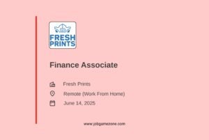 Remote Finance Associate Job | $780/Month | Work from Home | US Night Shift | Fresh Prints India