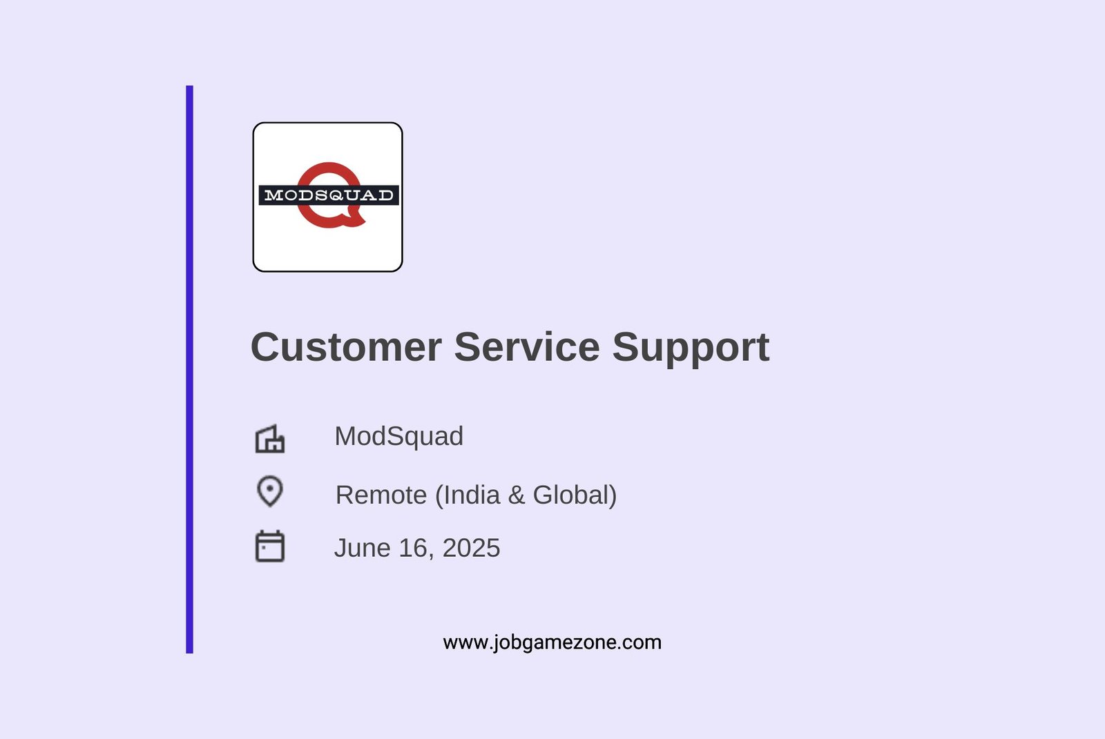Customer Service Support