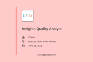 Insights Quality Analyst – Remote Work Opportunity at Cision India
